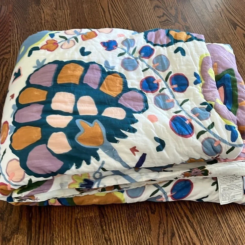 Gertrude Handcrafted Quilt By Anthropologie King Quilt size: 104” x 96”